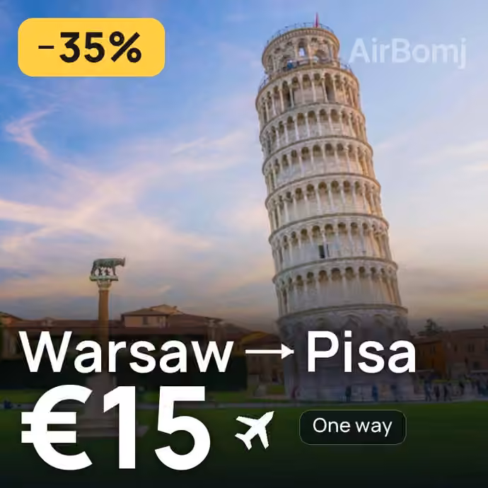 Warsaw → Pisa for €15