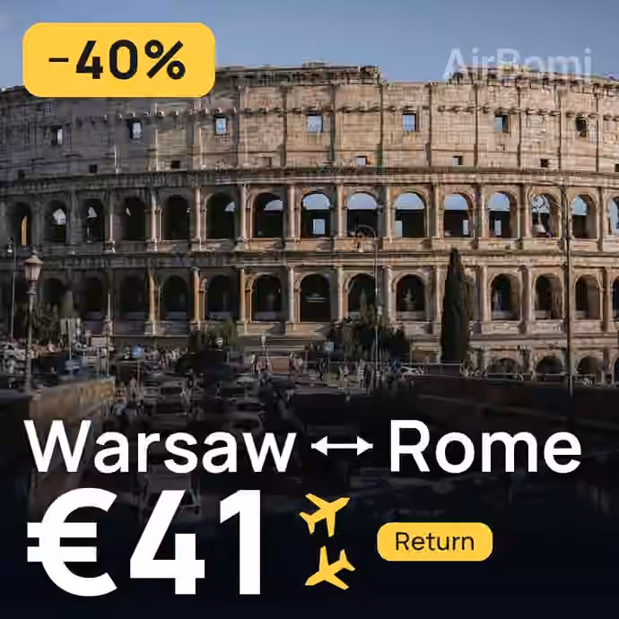 Warsaw → Rome for €41