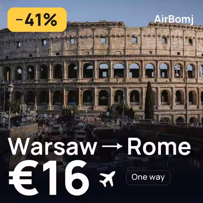 Warsaw → Rome for €16