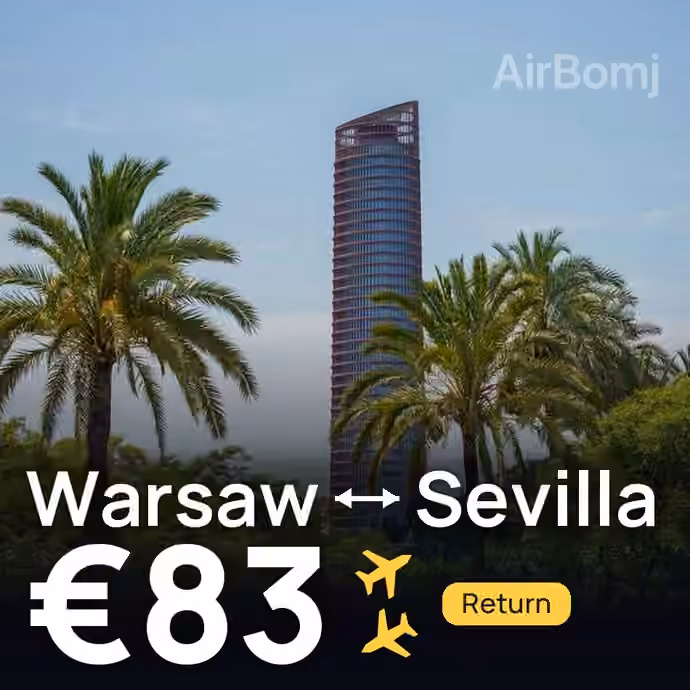 Warsaw → Sevilla for €83