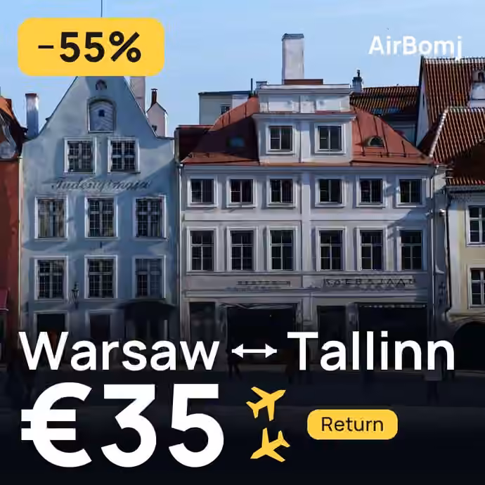 Warsaw → Tallinn for €35