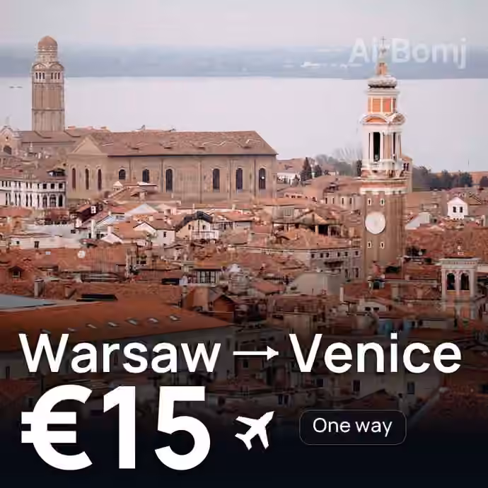 Warsaw → Venice for €15