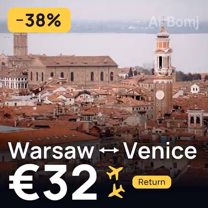 Warsaw → Venice for €32