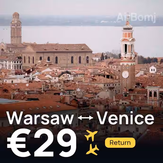 Warsaw → Venice for €29