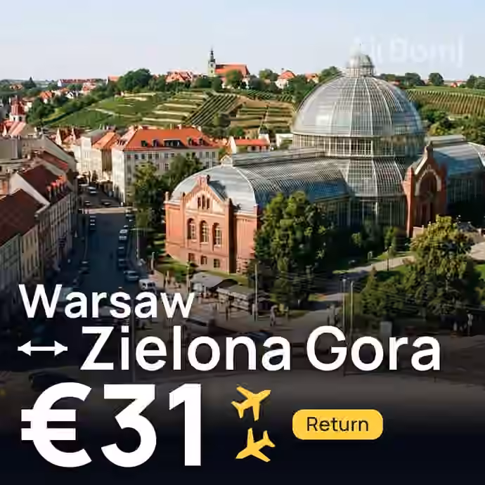 Warsaw → Zielona Gora for €31