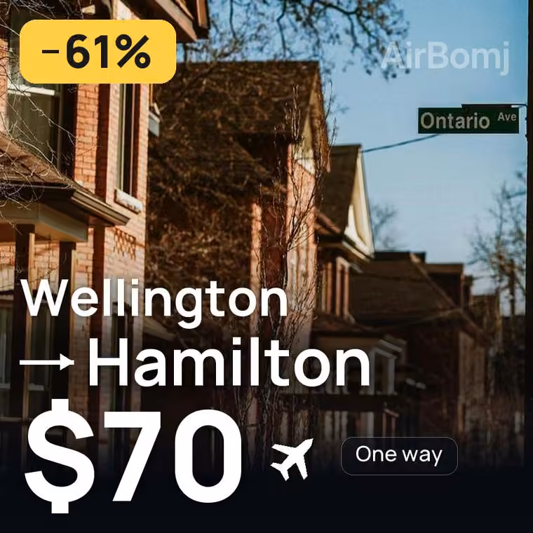 Wellington → Hamilton for $70