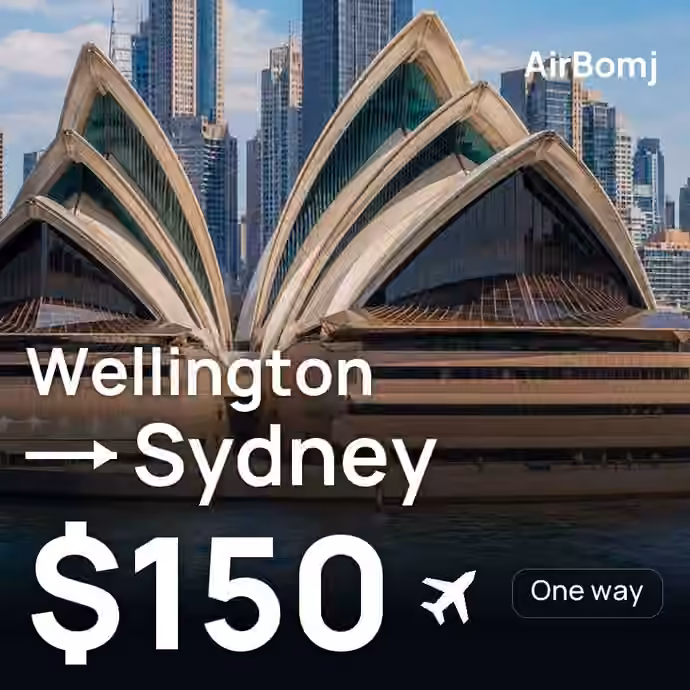 Wellington → Sydney for $150