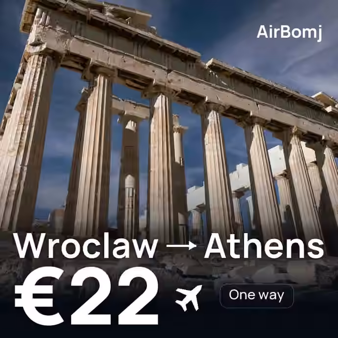 Wroclaw → Athens for €22