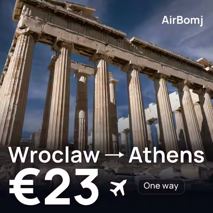 Wroclaw → Athens for €23