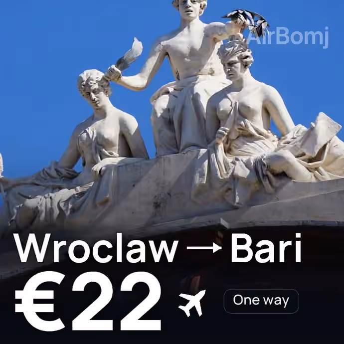 Wroclaw → Bari for €22