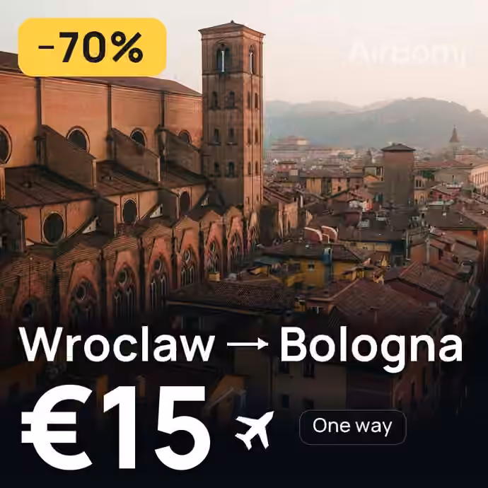 Wroclaw → Bologna for €15