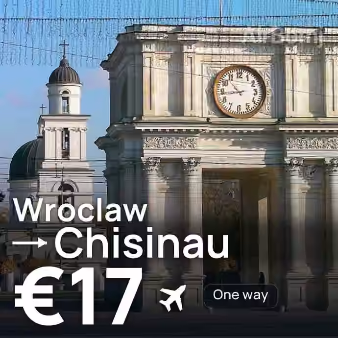 Wroclaw → Chisinau for €17
