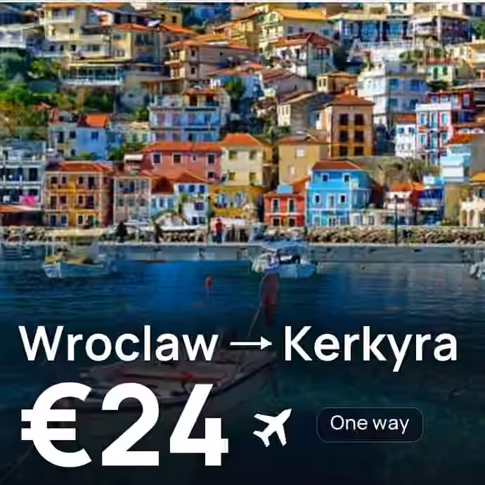 Wroclaw → Kerkyra for €24