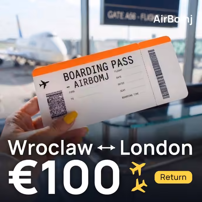 Wroclaw → London for €100