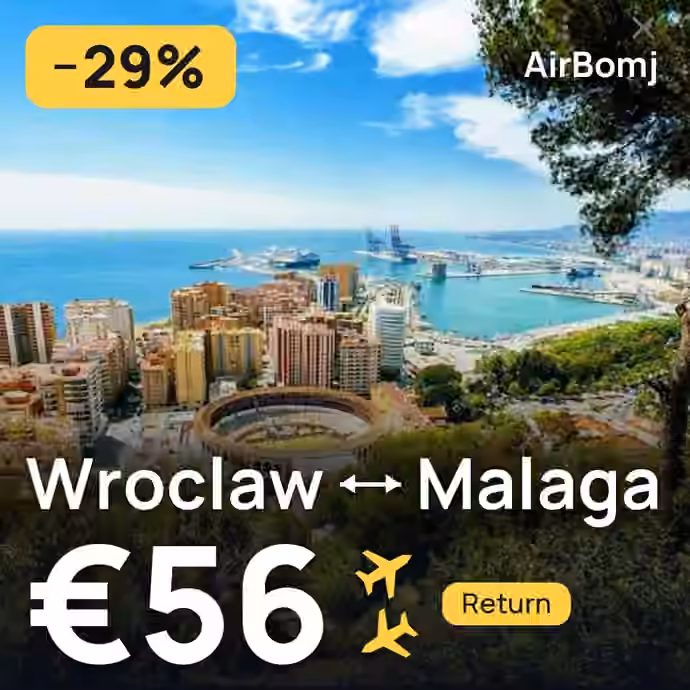 Wroclaw → Malaga for €56