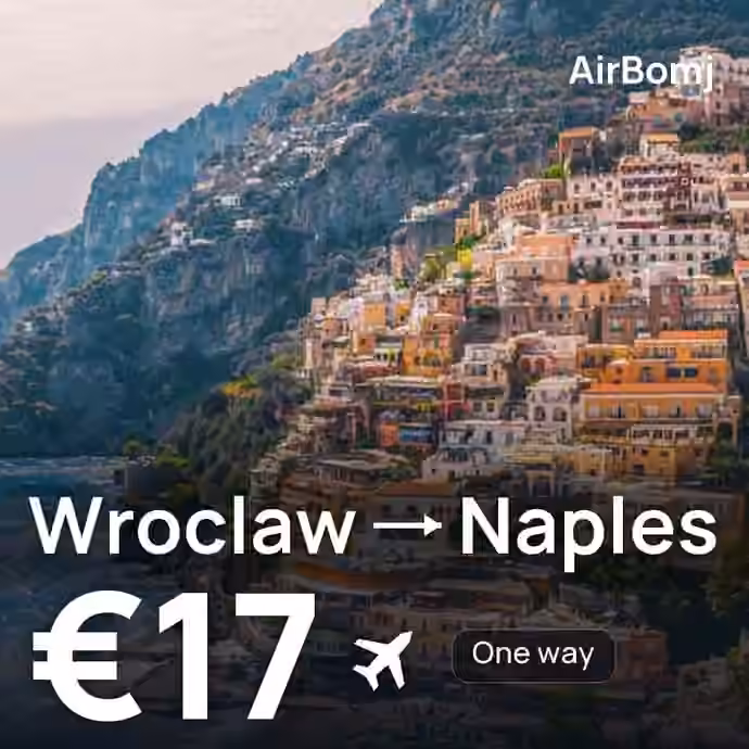 Wroclaw → Naples for €17