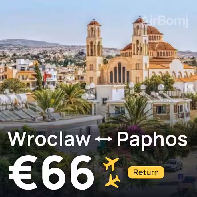 Wroclaw → Paphos for €66