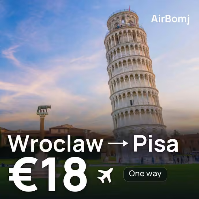 Wroclaw → Pisa for €18