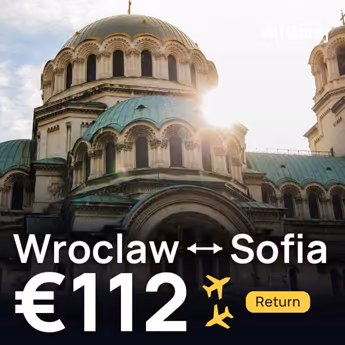 Wroclaw → Sofia for €112