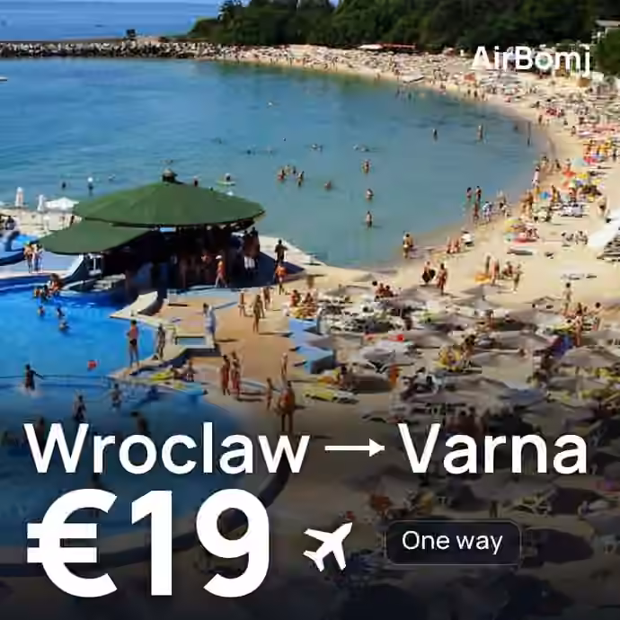 Wroclaw → Varna for €19