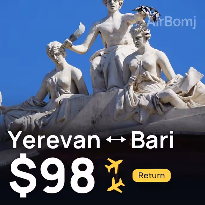 Yerevan → Bari for $98