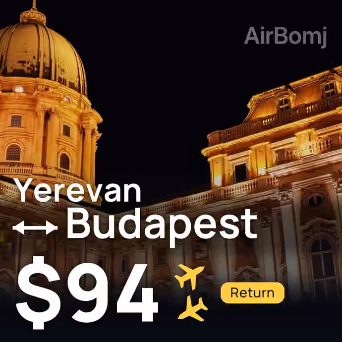 Yerevan → Budapest for $94