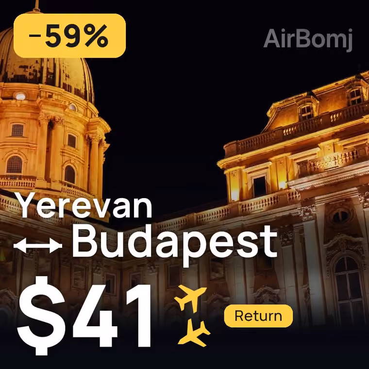 Yerevan → Budapest for $41