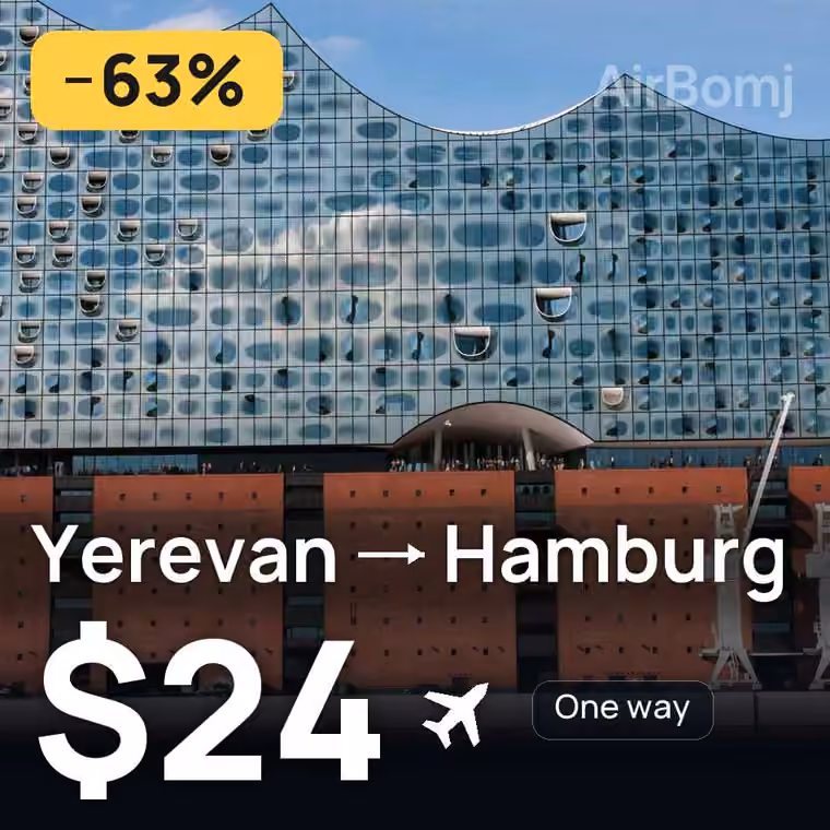 Yerevan → Hamburg for $24