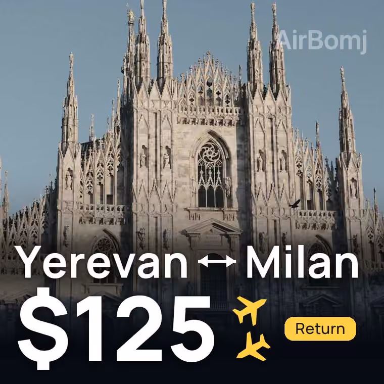 Yerevan → Milan for $125