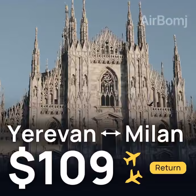 Yerevan → Milan for $109