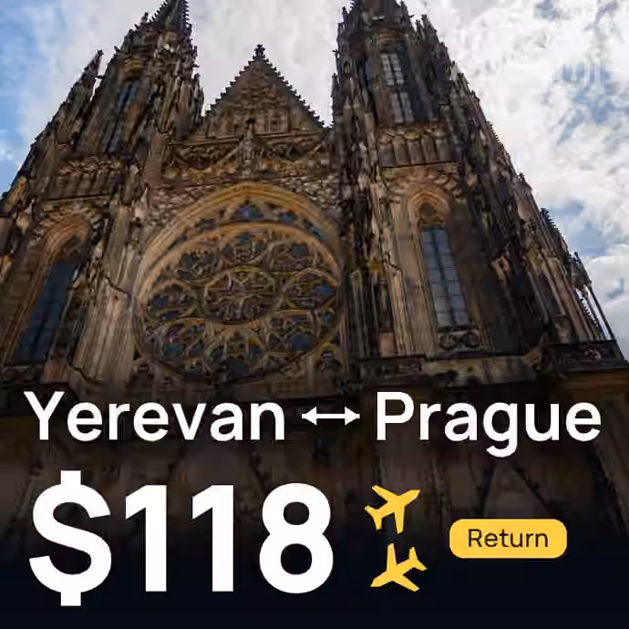 Yerevan → Prague for $118