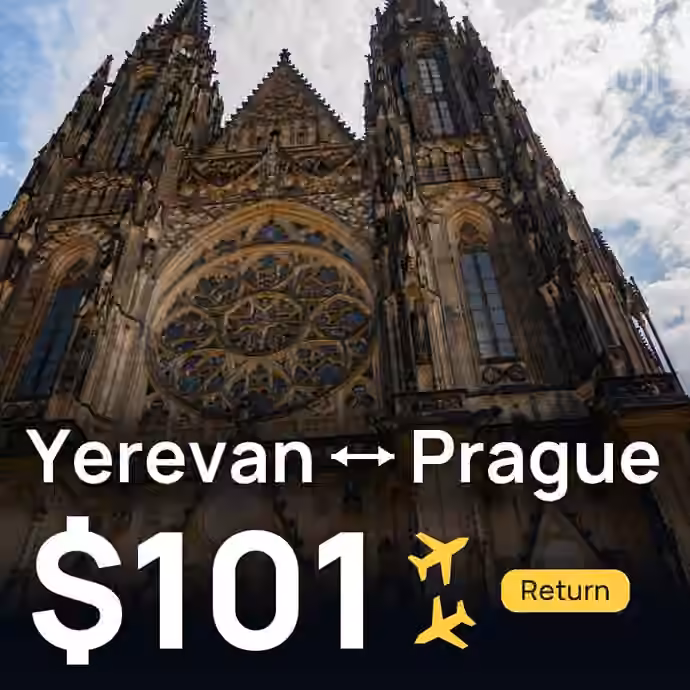 Yerevan → Prague for $101