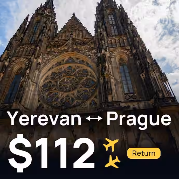 Yerevan → Prague for $112