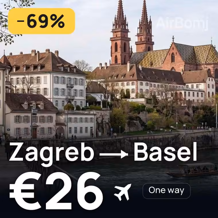 Zagreb → Basel for €26