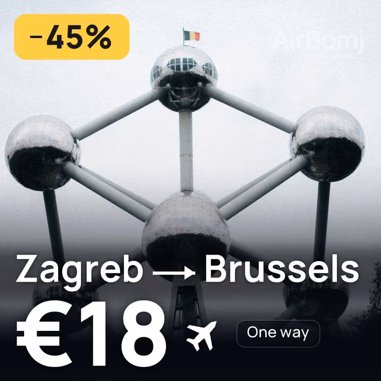 Zagreb → Brussels for €20