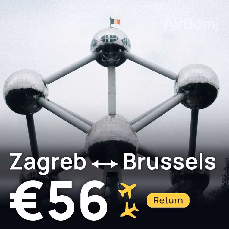 Zagreb → Brussels for €56