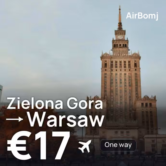 Zielona Gora → Warsaw for €17